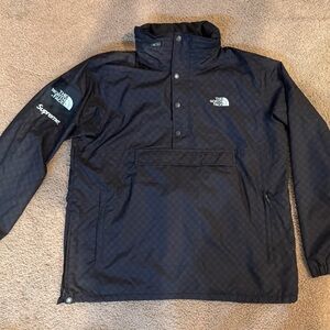 Supreme The North Face Checkered Pullover Jacket XL Black